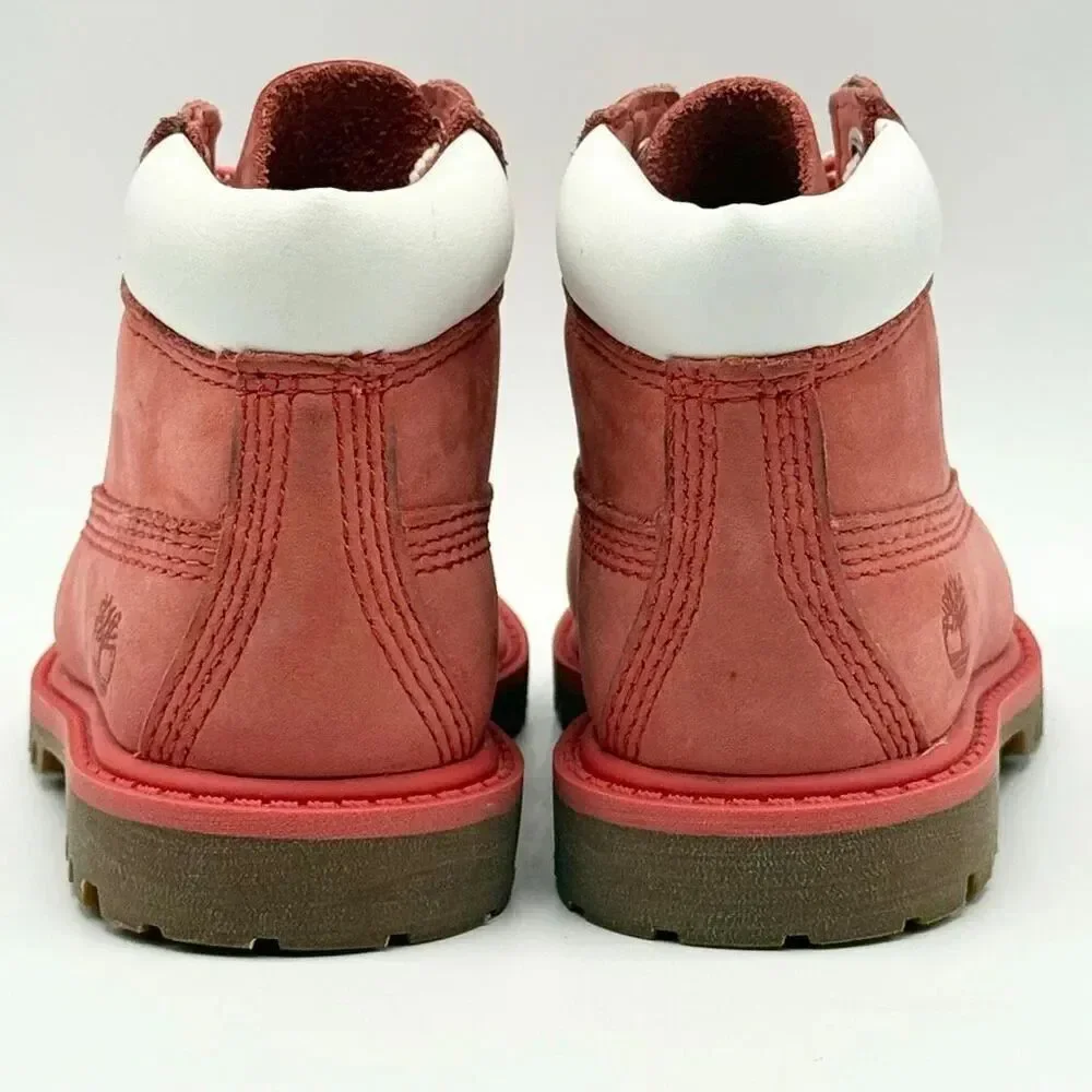 Timberland 6” Waterproof Boots with Ankle Padding in Medium Pink - US Toddler 5